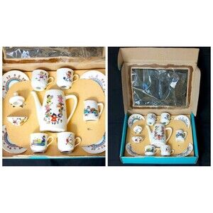 RARE VINTAGE Neiman Marcus Winterling Child’s Tea Set Roslau West Germany-unused